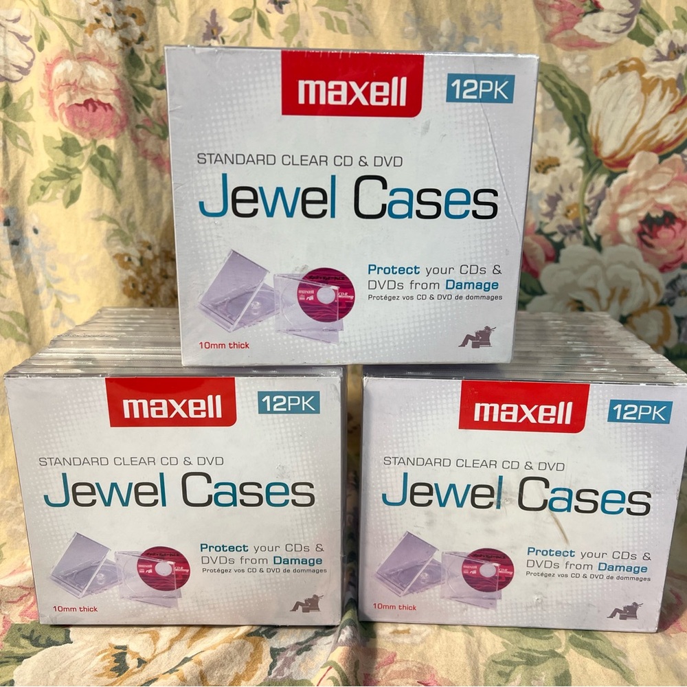 Maxell Jewel Cases 36 pack